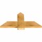 Ekena Millwork Eugene Rough Sawn Timber Gable Bracket, Western Red Cedar, 36"W x 18"H x 2"D x 6"F, 12/12 Pitch GBW036X18X0206EUG00RWR - alternate 4